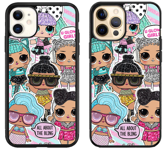 LOL Surprise Glow Girls iPhone 12 | 12 Mini | 12 Pro | 12 Pro Max Case