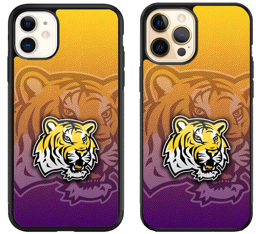 LSU Tigers Background iPhone 12 | 12 Mini | 12 Pro | 12 Pro Max Case