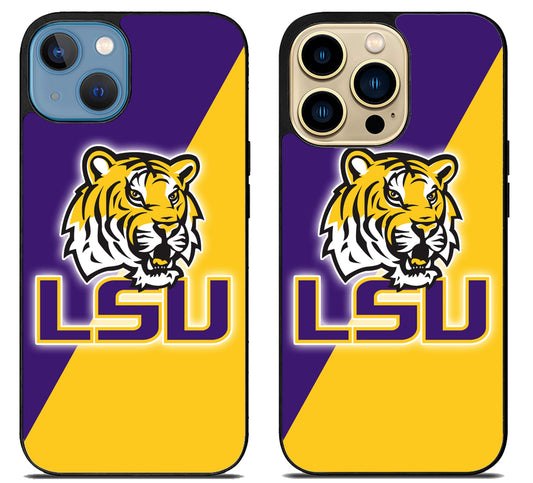 LSU Tigers Football Logo iPhone 14 | 14 Plus | 14 Pro | 14 Pro Max Case