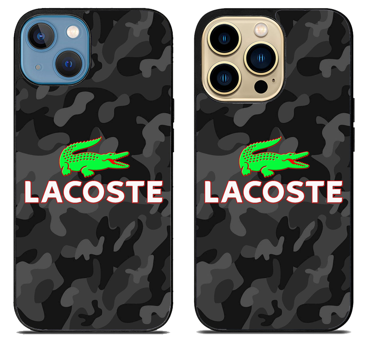 Lacoste Black Camo iPhone 14 | 14 Plus | 14 Pro | 14 Pro Max Case