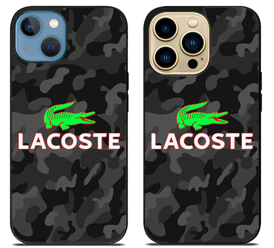 Lacoste Black Camo iPhone 14 | 14 Plus | 14 Pro | 14 Pro Max Case