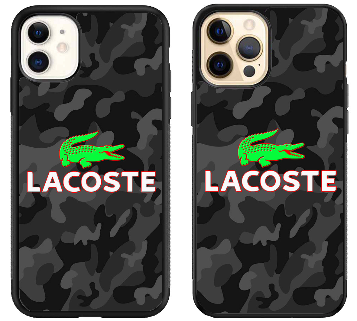 Lacoste Black Camo iPhone 12 | 12 Mini | 12 Pro | 12 Pro Max Case