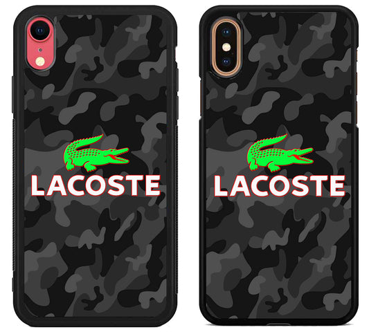 Lacoste Black Camo iPhone X | Xs | Xr | Xs Max Case