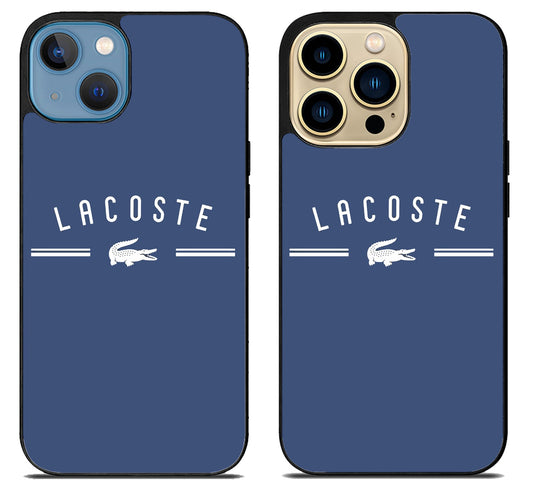 Lacoste Logo Blue iPhone 14 | 14 Plus | 14 Pro | 14 Pro Max Case