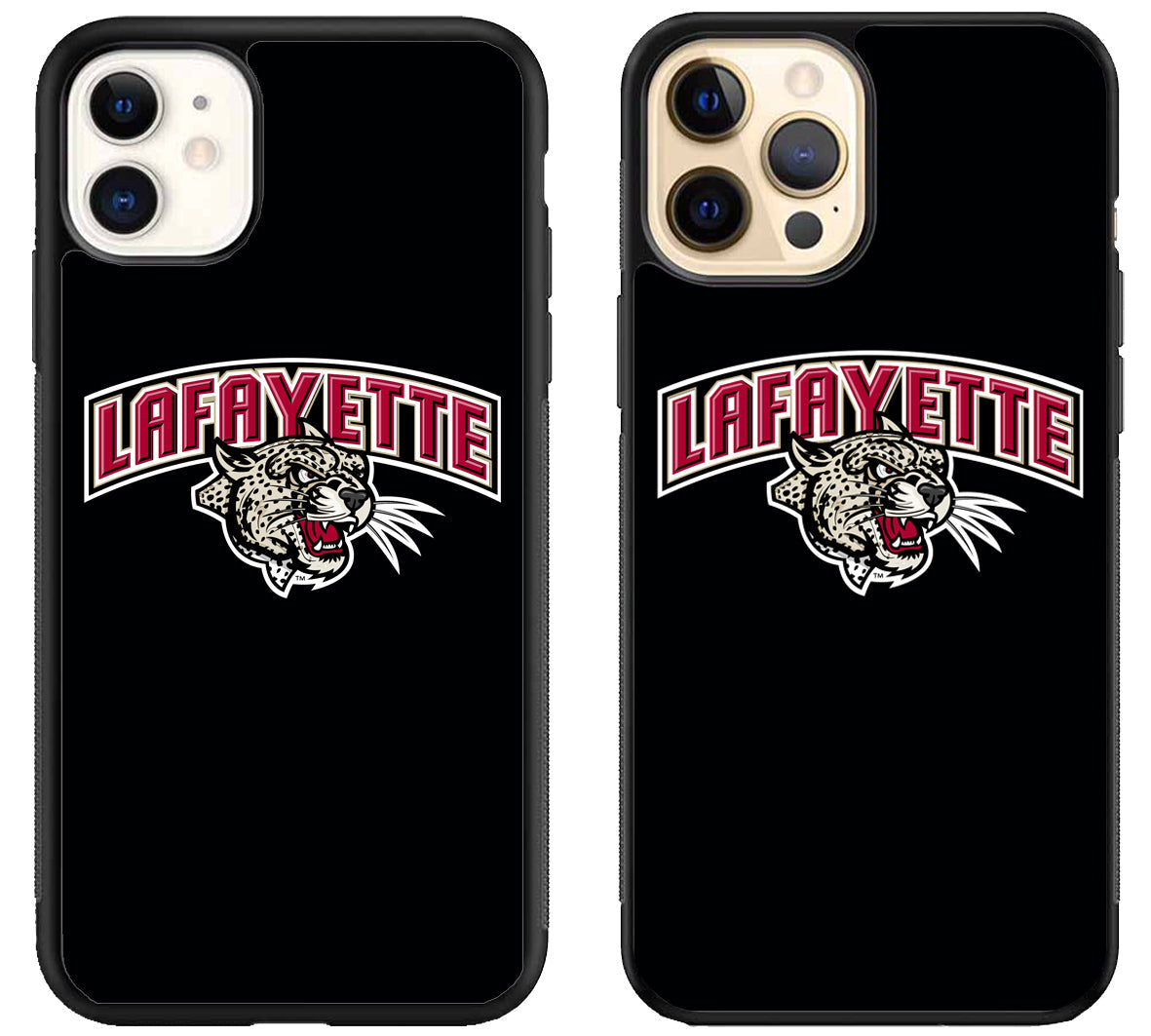 Lafayette Leopards Black iPhone 12 | 12 Mini | 12 Pro | 12 Pro Max Case