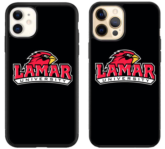 Lamar Cardinals University Black iPhone 12 | 12 Mini | 12 Pro | 12 Pro Max Case