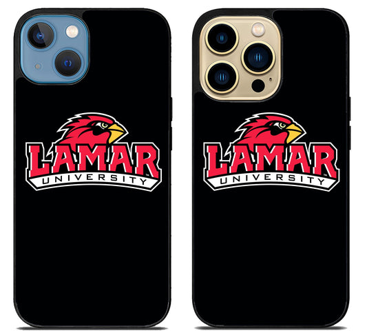 Lamar Cardinals University Black iPhone 14 | 14 Plus | 14 Pro | 14 Pro Max Case