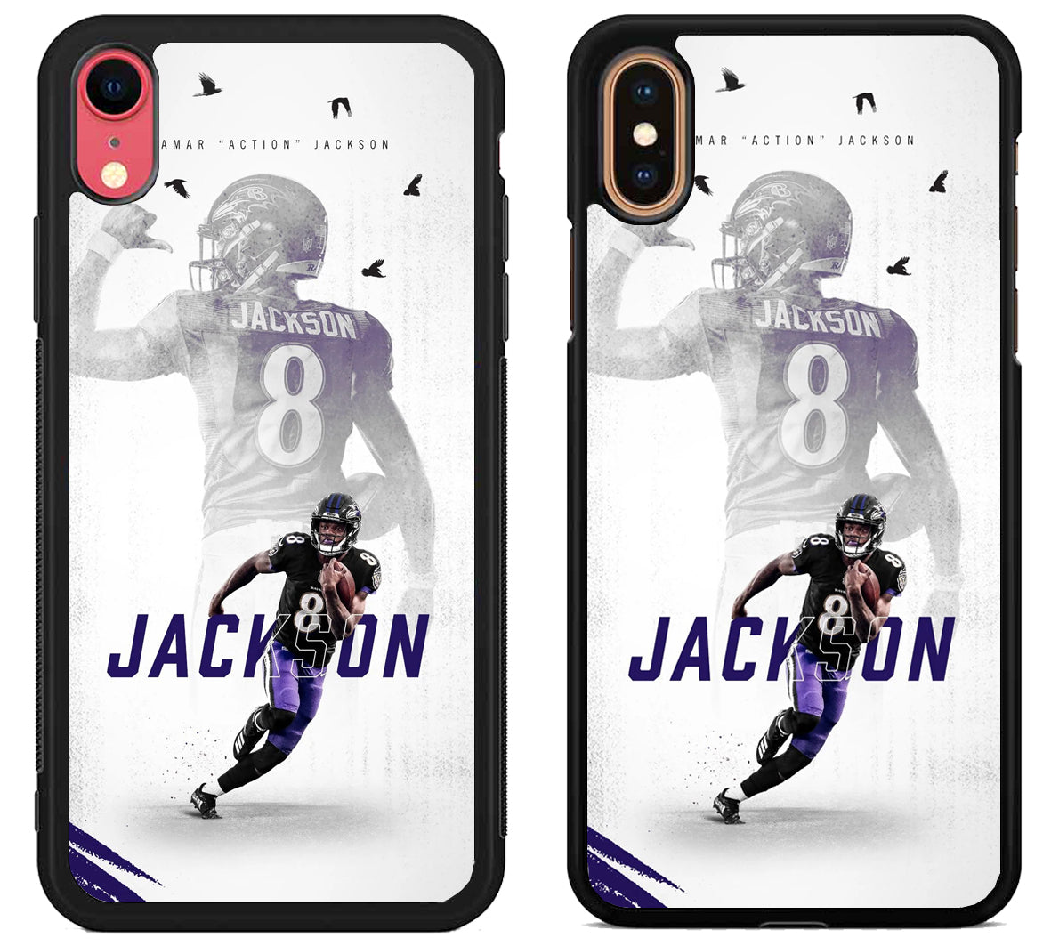 Lamar Jackson Baltimore Ravens Action iPhone X | Xs | Xr | Xs Max Case