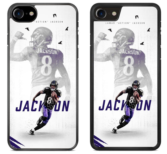 Lamar Jackson Baltimore Ravens Action iPhone SE 2020 | iPhone SE 2022 Case