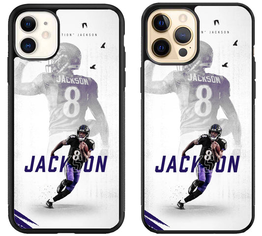 Lamar Jackson Baltimore Ravens iPhone 12 | 12 Mini | 12 Pro | 12 Pro Max Case