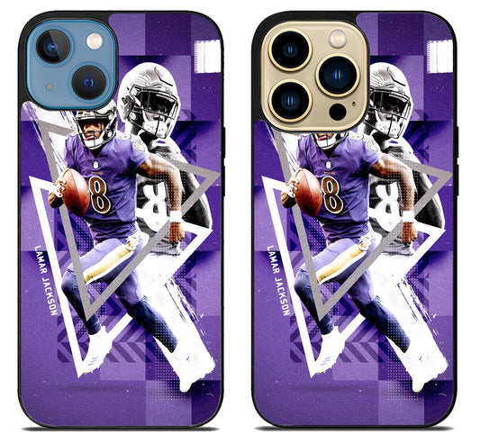 Lamar Jackson NFL Baltimore Ravens iPhone 14 | 14 Plus | 14 Pro | 14 Pro Max Case