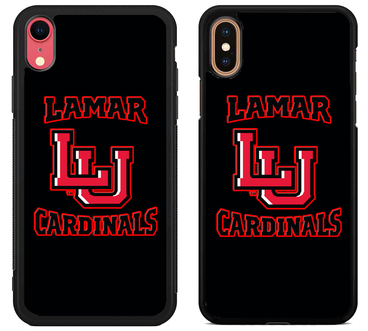 Lamar University Cardinals Black iPhone X | Xs | Xr | Xs Max Case