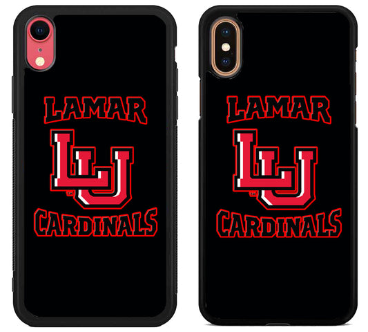 Lamar University Cardinals Black iPhone X | Xs | Xr | Xs Max Case