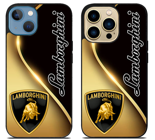 Lamborghini Black Gold iPhone 14 | 14 Plus | 14 Pro | 14 Pro Max Case