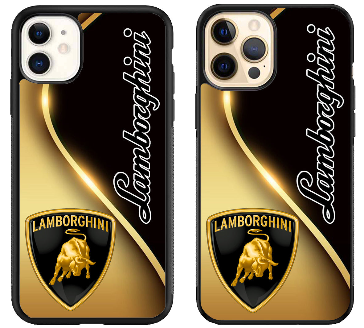 Lamborghini Black Gold iPhone 12 | 12 Mini | 12 Pro | 12 Pro Max Case