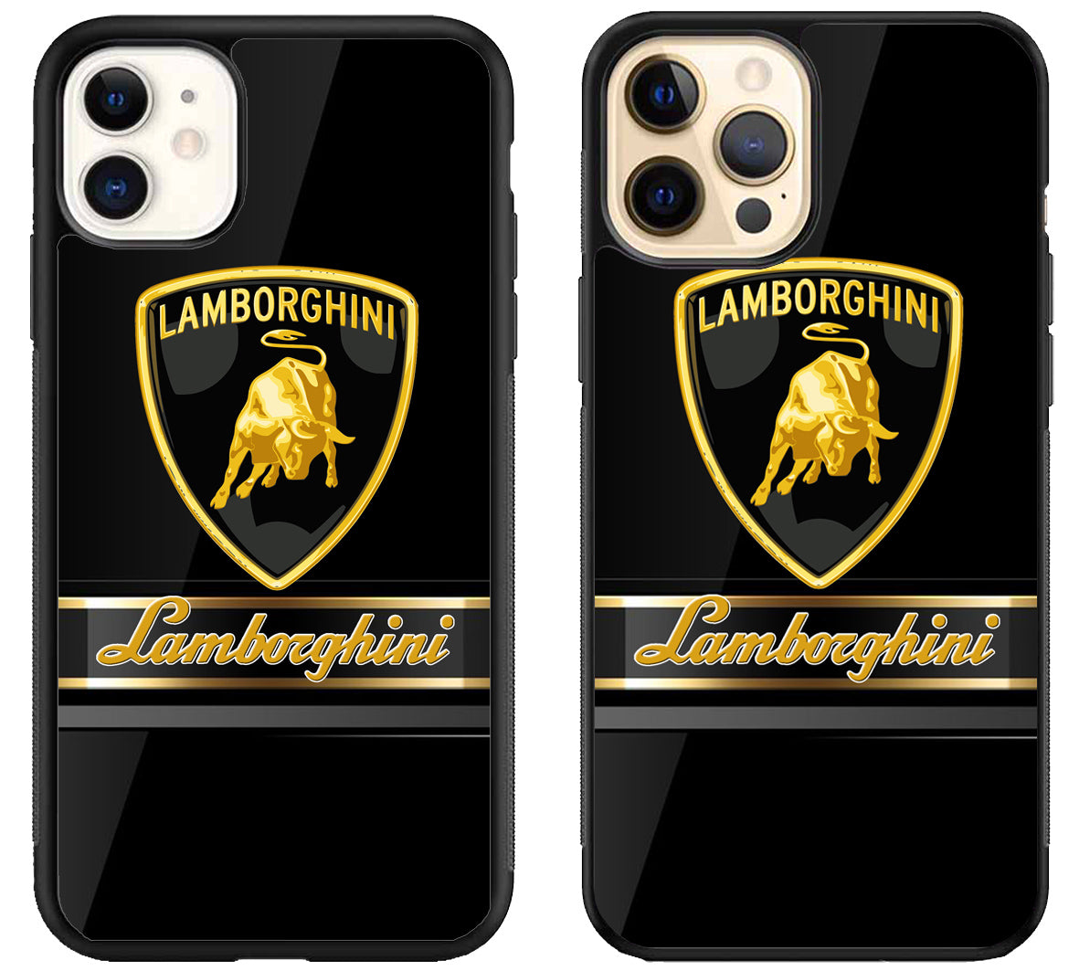 Lamborghini Black Metallic iPhone 12 | 12 Mini | 12 Pro | 12 Pro Max Case