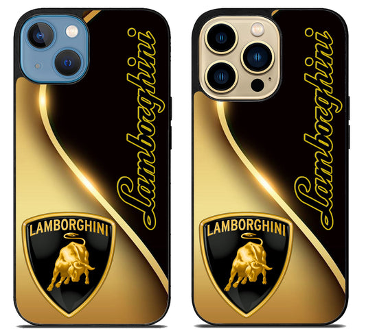 Lamborghini Gold Cover iPhone 14 | 14 Plus | 14 Pro | 14 Pro Max Case