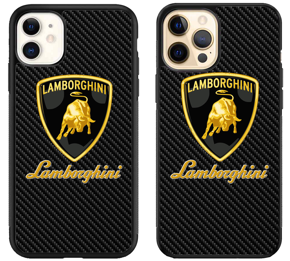 Lamborghini Logo Carbon iPhone 12 | 12 Mini | 12 Pro | 12 Pro Max Case