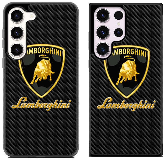 Lamborghini Logo Carbon Samsung Galaxy S23 | S23+ | S23 Ultra Case