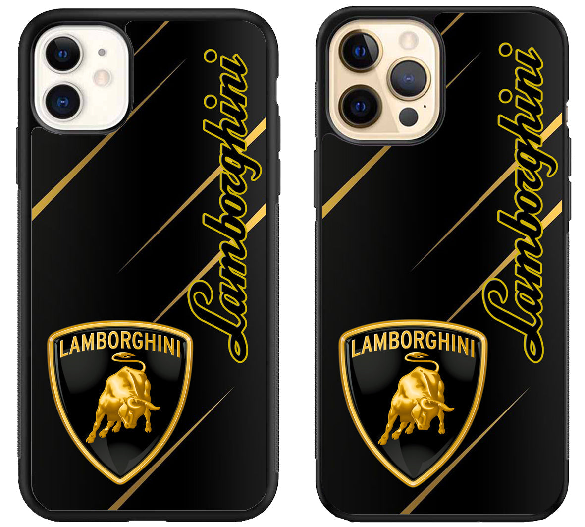 Lamborghini Metallic Black iPhone 12 | 12 Mini | 12 Pro | 12 Pro Max Case