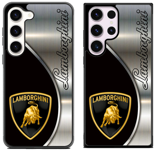 Lamborghini Silver Metallic Samsung Galaxy S23 | S23+ | S23 Ultra Case