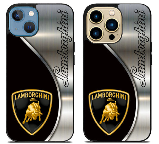 Lamborghini Silver Metallic iPhone 14 | 14 Plus | 14 Pro | 14 Pro Max Case