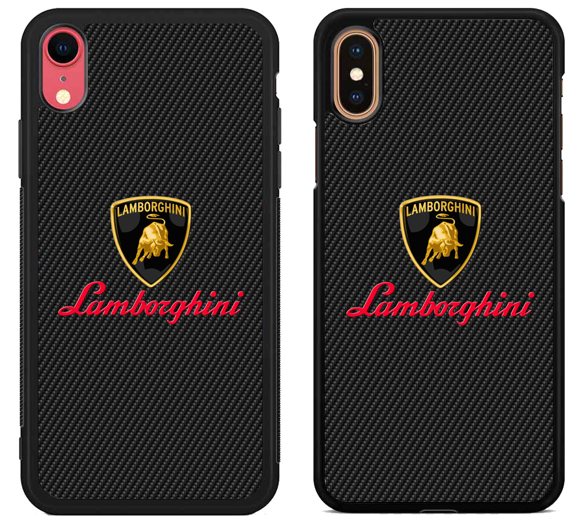 Lamborgini Black Carbon iPhone X | Xs | Xr | Xs Max Case