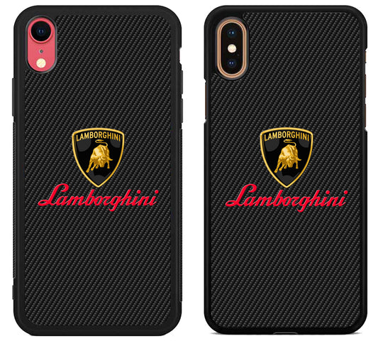 Lamborgini Black Carbon iPhone X | Xs | Xr | Xs Max Case