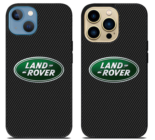 Land Rover Black Carbon iPhone 14 | 14 Plus | 14 Pro | 14 Pro Max Case