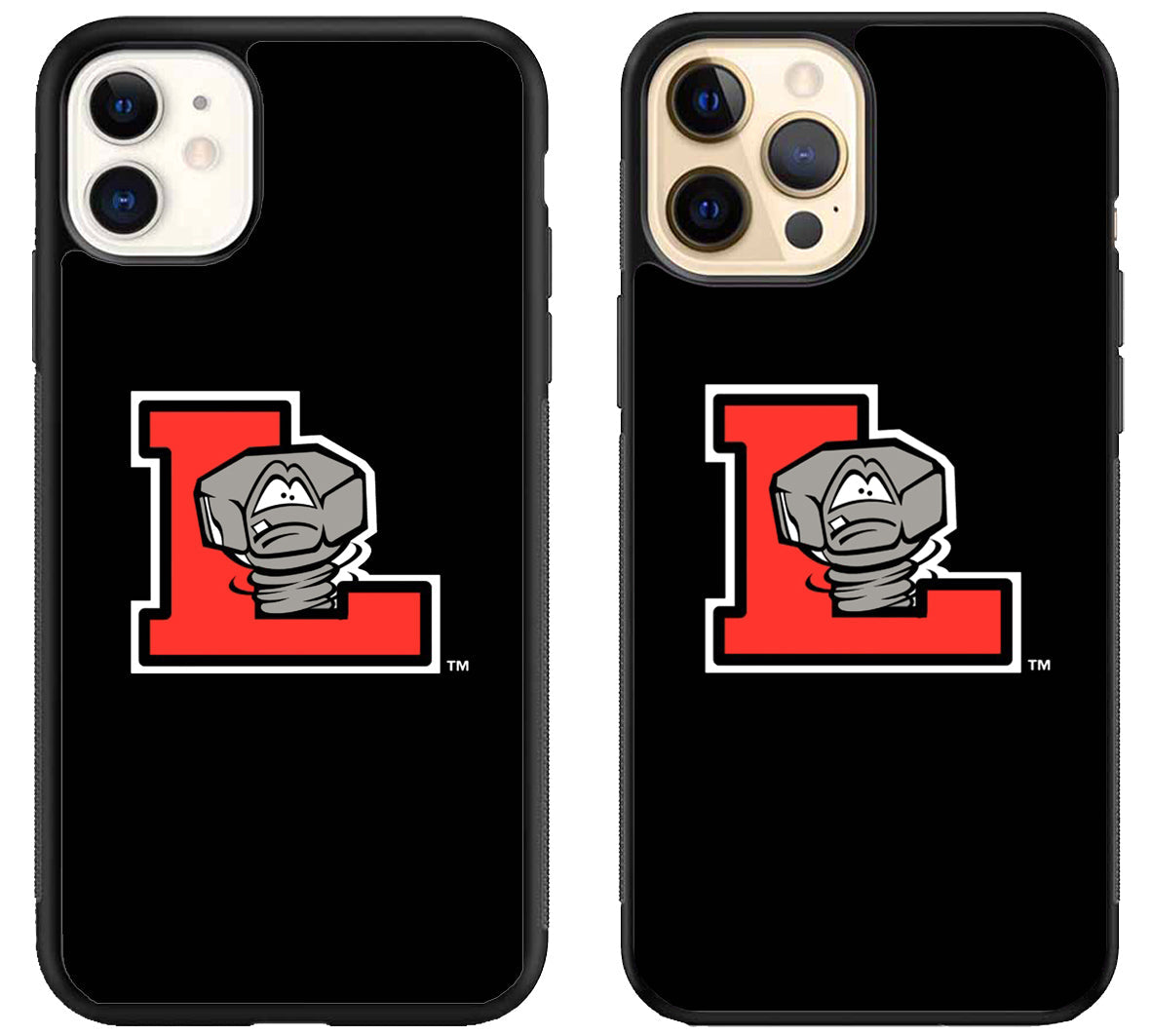 Lansing Lugnuts Logo Black iPhone 12 | 12 Mini | 12 Pro | 12 Pro Max Case