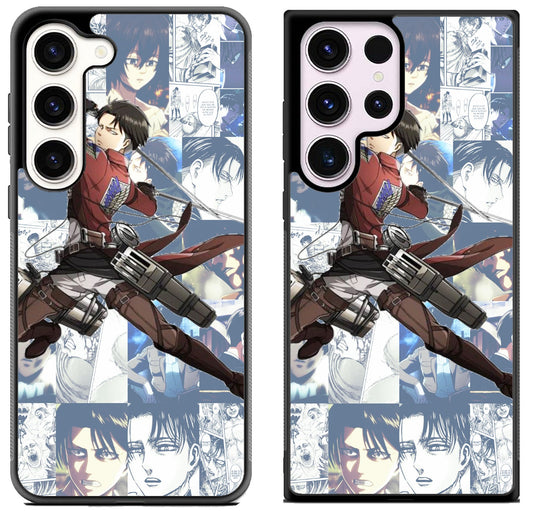 Levi Ackerman Attack on Titan Collage Samsung Galaxy S23 | S23+ | S23 Ultra Case