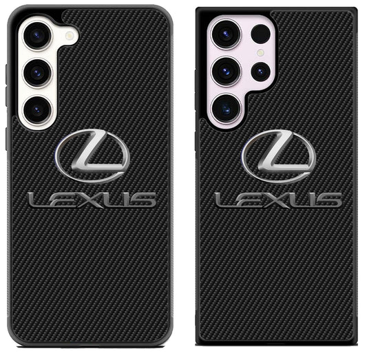 Lexus Logo Black Carbon Samsung Galaxy S23 | S23+ | S23 Ultra Case