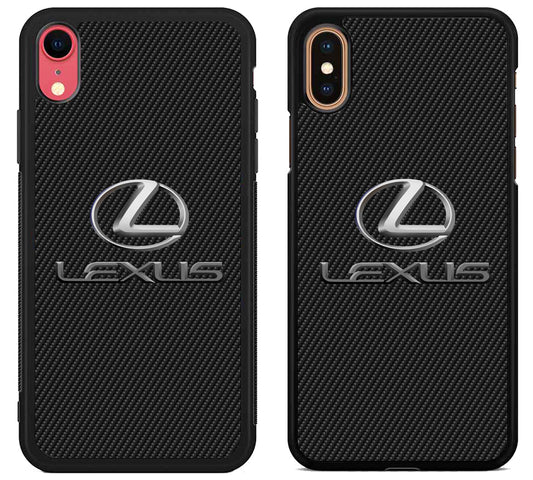 Lexus Logo Black Carbon iPhone X | Xs | Xr | Xs Max Case