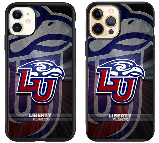 Liberty Flames University Background iPhone 12 | 12 Mini | 12 Pro | 12 Pro Max Case