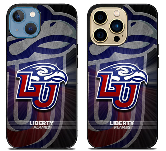Liberty Flames University Background iPhone 14 | 14 Plus | 14 Pro | 14 Pro Max Case