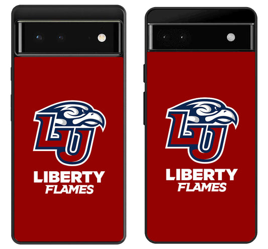Liberty Flames University Logo Google Pixel 6 | 6A | 6 Pro Case