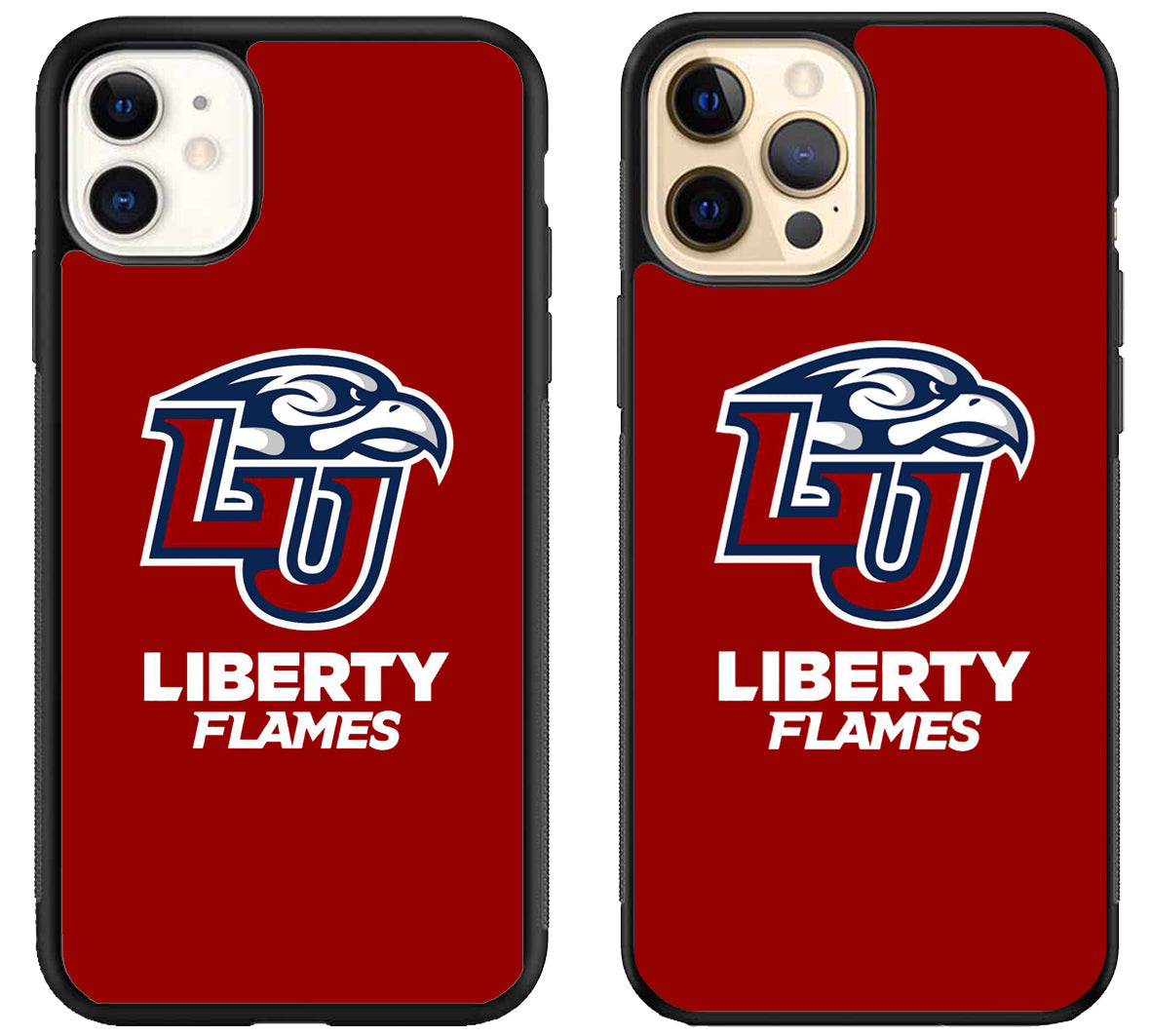 Liberty Flames University Logo iPhone 12 | 12 Mini | 12 Pro | 12 Pro Max Case