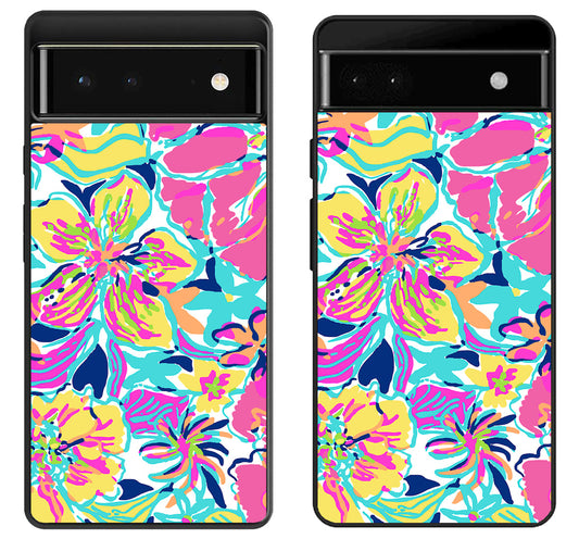 Lilly Pulitzer Flowers Google Pixel 6 | 6A | 6 Pro Case
