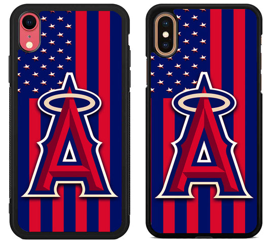 Los Angeles Angels Logo Flag iPhone X | Xs | Xr | Xs Max Case