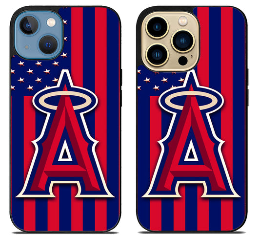 Los Angeles Angels Logo Flag iPhone 14 | 14 Plus | 14 Pro | 14 Pro Max Case
