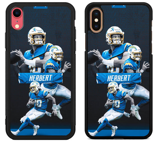 LA Charger Justin Herbert Collage iPhone X | Xs | Xr | Xs Max Case