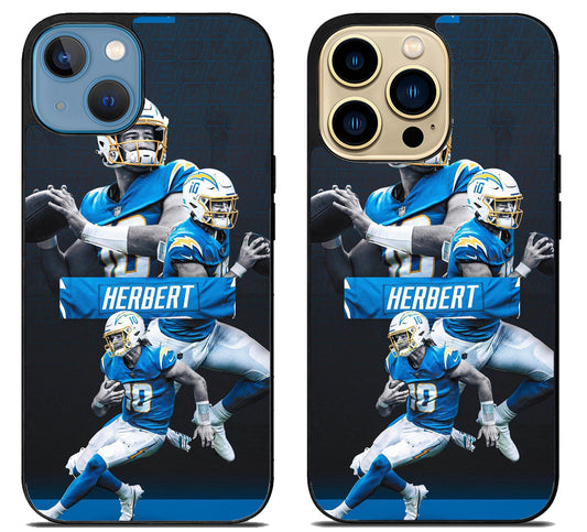 Justin Herbert LA Charger Collage iPhone 14 | 14 Plus | 14 Pro | 14 Pro Max Case