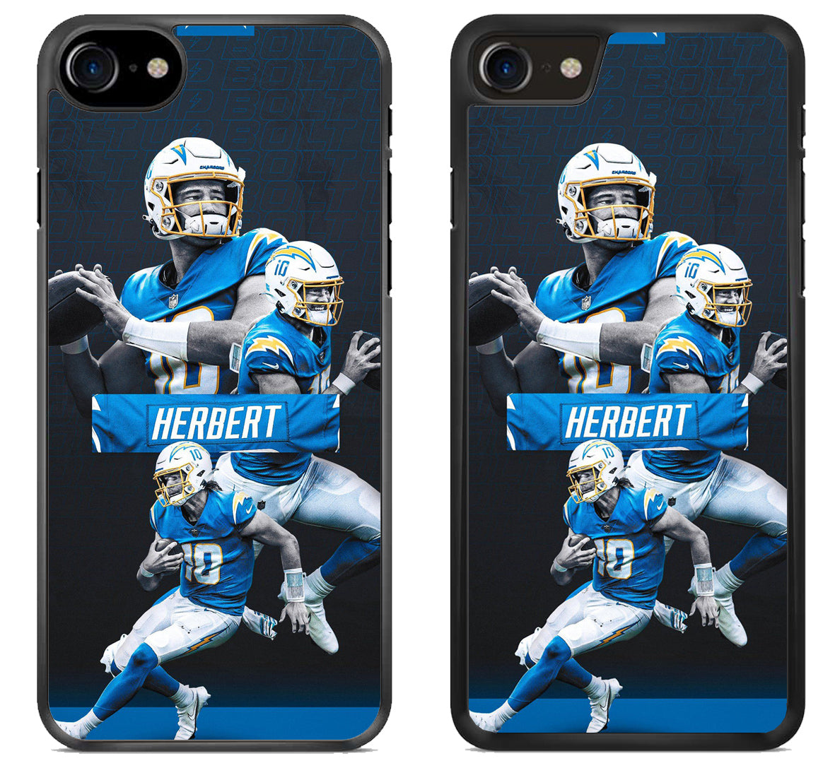 Justin Herbert LA Charger Collage iPhone SE 2020 | iPhone SE 2022 Case