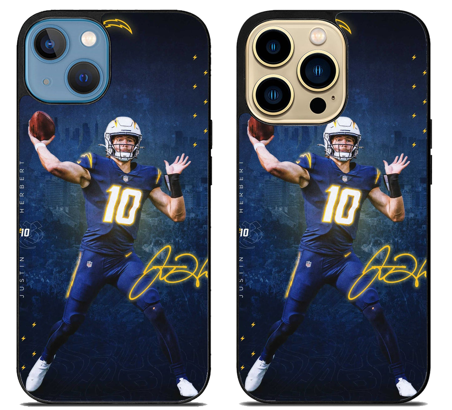 Los Angeles Charger Justin Herbert Cool iPhone 14 | 14 Plus | 14 Pro | 14 Pro Max Case