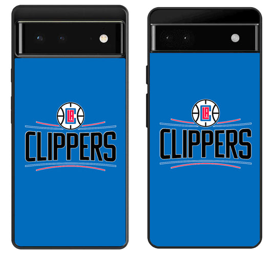 Los Angeles Clippers Blue Google Pixel 6 | 6A | 6 Pro Case