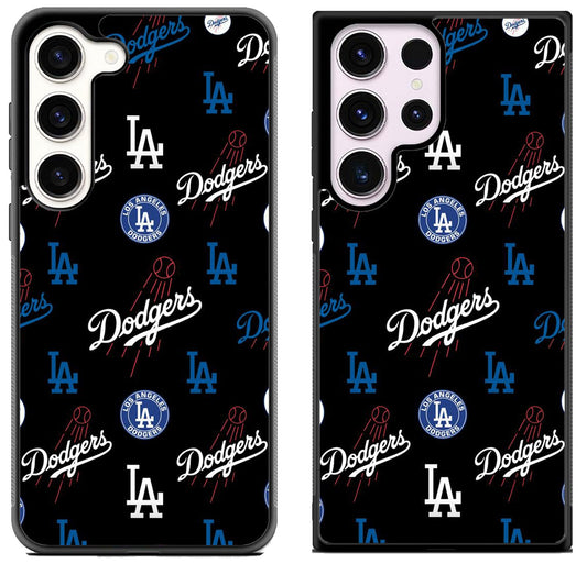 Los Angeles Dodgers Logo Collage Samsung Galaxy S23 | S23+ | S23 Ultra Case
