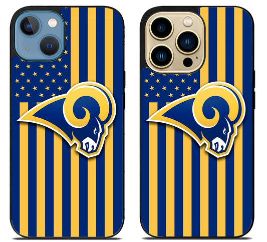 Los Angeles Rams Logo Flag iPhone 14 | 14 Plus | 14 Pro | 14 Pro Max Case