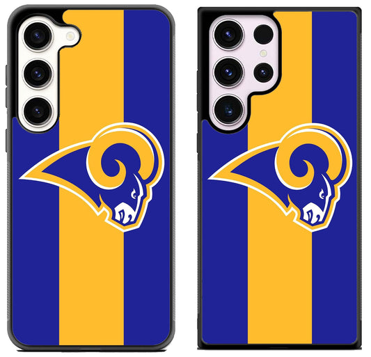 Los Angeles Rams Striped Logo Samsung Galaxy S23 | S23+ | S23 Ultra Case