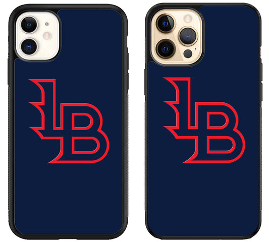 Louisville Bats Logo Blue iPhone 12 | 12 Mini | 12 Pro | 12 Pro Max Case