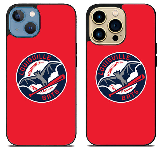 Louisville Bats Logo Red iPhone 14 | 14 Plus | 14 Pro | 14 Pro Max Case
